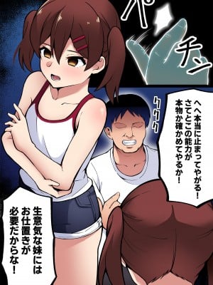 [Doloron Comics] オタクで引き籠りの俺を気持ち悪がりバカにする生意気な妹を時間停止して処女の優等生おマンコにフルパワーで兄チンポをねじ込んでやったw_04