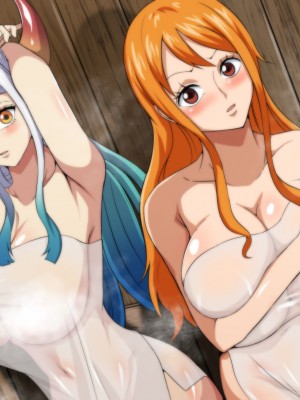 [Q同人] 爆乳海賊の湯煙エッチ (ワンピース)_33