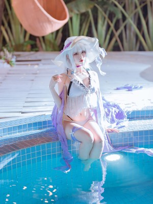 二佐Nisa - 碧蓝光辉泳装_06