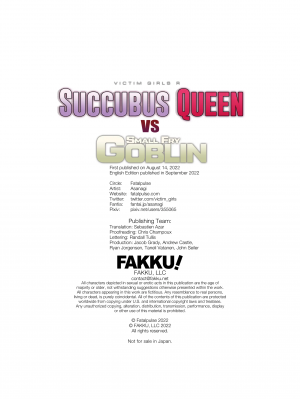 (C100) [Fatalpulse (朝凪)] Victim Girls R サキュバス女王vs雑魚ゴブリン [英訳] [無修正] [DL版]_51