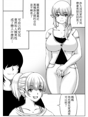 [キリンプラネット (満開べえスケ)] エルフ母さんと娘の彼氏 [中国翻訳]_02