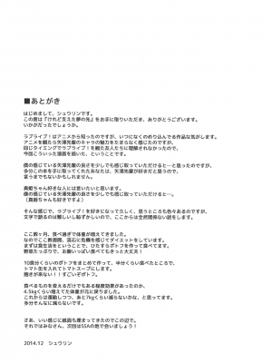 (C87) [すにぃる (シュウリン)] けれど支えた夢の先 (ラブライブ!)_20