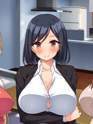 [川中島工房 (鳥山ひかる)] 催●術で爆乳母娘の家庭に住み着きヤりまくる！_317