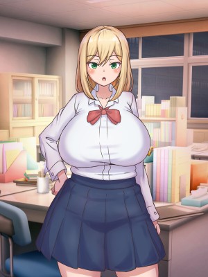 [めがもずく] 爆乳・巨尻ギャルは体育教師の巨根に敗北する。_096