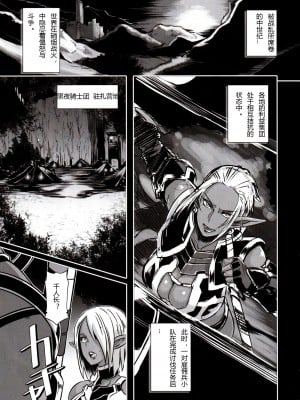 (C89)  [EROQUIS! (ブッチャーU)] DARK ELF vs ALIEN [胆小的深绘里汉化] [無修正]_04
