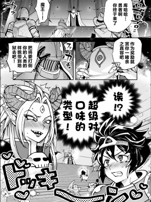 [南北屋 (南北)] 最終決戦で初めてお互いの素顔見て惚れちゃった勇者と魔王｜最终决战才见到对方正脸就恍神的勇者与魔王 [中国翻訳]_03