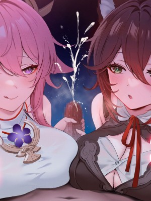 [あよ]狐のお姉さんに耳元で囁かれながら手コキされたい(原神) (崩壊：スターレイル) [白杨汉化组]_06