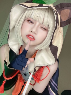 Genshin impact_A ninja little_Sayu cosplay Riribonni_10