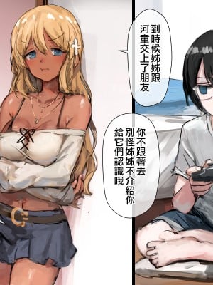 [達磨さん転んだ、チンジャオ娘。] 3匹のカッパとギャルな姉 [中国翻訳]_007