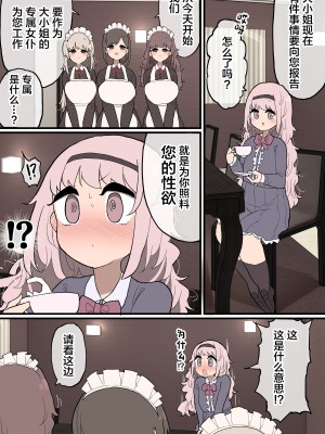 [いづも合衆国 (ももも合衆国)] ふたなりお嬢様ちゃん ～専属メイドさんに射精のお手伝いをしてもらいます!～ [中国翻訳]_02