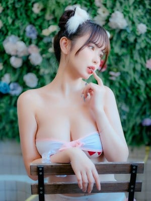 Tina很妖孽呀 -  粉色吊带袜猫女友_56