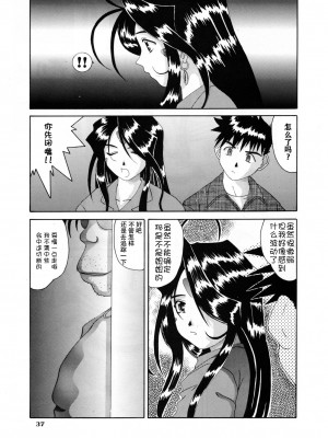 [狗野叉汉化] (C54) [天山工房 (天誅丸)] Nightmare of My Goddess 5 (ああっ女神さまっ)_36