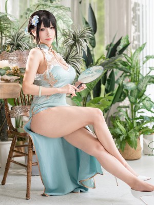 HaneAme 雨波 - Original Jade Qipao_007-TELEGRAM @TLC_UPDATE