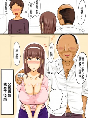 [妄想ザンギ] 父が寝てる横で新しい母とセックス [中国翻訳]_003
