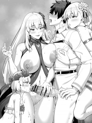 [青ばなな] 水着カーマちゃんたちが手コキと乳首責めとおちんぽキスで搾精プレイ (Fate／Grand Order)_11
