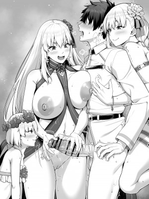 [青ばなな] 水着カーマちゃんたちが手コキと乳首責めとおちんぽキスで搾精プレイ (Fate／Grand Order)_09