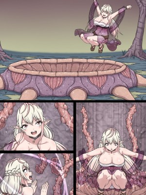 [さわくりーむ] 誘惑巨乳女エルフは搾乳モンスターの餌にされ～自慢の巨乳をエッチに改造され榨乳地獄に堕とされるカラダ～_086