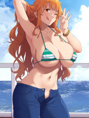 [青ばなな]ドスケベナミさん (ワンピース)_06