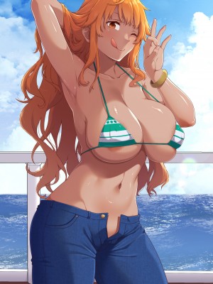 [青ばなな]ドスケベナミさん (ワンピース)_18