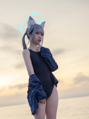 G44不会受伤 Vol.075 碧蓝档案 砂狼白子泳装_Coser@G44不会受伤-Vol-075-碧蓝档案-砂狼白子泳装-0014-6802391112