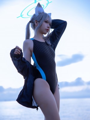 G44不会受伤 Vol.075 碧蓝档案 砂狼白子泳装_Coser@G44不会受伤-Vol-075-碧蓝档案-砂狼白子泳装-0013-3703188864