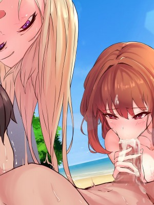 [にゃりす] サイコウのエモノ～彼女との初セッ●ス前にビーチJ●二人に童貞を狩られる話～_301
