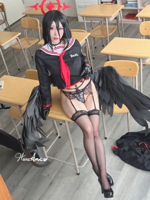 HaneAme 雨波  蔚蓝档案 羽川莲实_25