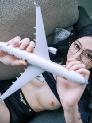 LeTheKhaos -[JVID] Dark Flight Attendant (P)_Jvid Dark Flight Attendant_Allasiangirls.net (69)