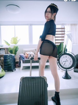 LeTheKhaos -[JVID] Dark Flight Attendant (P)_Jvid Dark Flight Attendant_Allasiangirls.net (74)