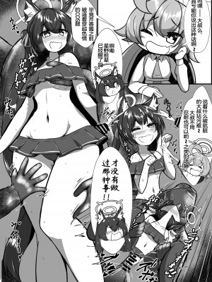 [けものみち みんなの道 (くろれんにゅ～)] 小鳥遊ホシノが激エロコスプレ&厚底ハイヒール装備でケダモノ住人から援助を受ける本♥ (ブルーアーカイブ) [DL版] [中国翻訳]_06