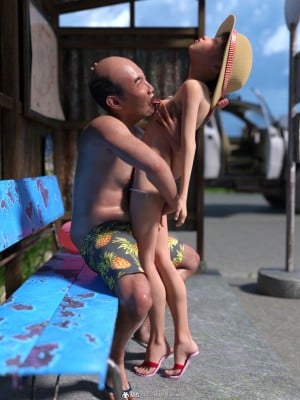 [悪童X] 妄想少女写真_沙耶~ 海辺のバス停で釣りおじさんと~[a41415個人漢化]_072