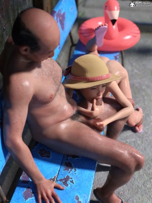 [悪童X] 妄想少女写真_沙耶~ 海辺のバス停で釣りおじさんと~[a41415個人漢化]_093