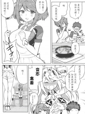 (C101) [ソロシメジ (ぶなぴー397円)] えっちがしたいヒカリとホムラ (ゼノブレイド2) [中国翻訳]_03