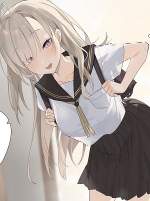 [おこめつぶ] 勉強中の彼女の乳首いじってその気にさせる_002