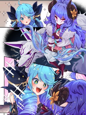 [くらろめ] グウェンxキンドレッド (リーグ・オブ・レジェンド) [中国翻訳]_06