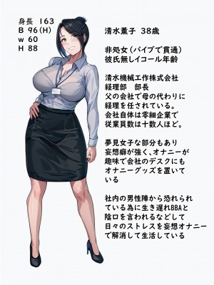[エロの定食屋] 真面目で妄想好きなお局。薫子さんのHなストレス解消法_02