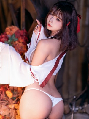 yuuhui玉汇 - 巫女_085