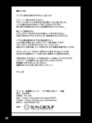 [ななめ班 (半しゃる)] 聖魔騎士エリス ～ザコ猿化の呪い～ 前編 [中国翻訳] [DL版]_26
