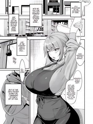 [生き恥ハミングバード (天野どん)] 古本屋のお姉さんと｜The Lady at the Used Bookstore [English] [無修正]_02