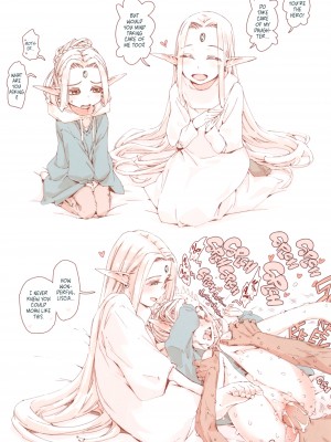 [きゃらだいん] 堕落の魔女 少年勇者とつるぺたエルフは如何にして魔女に敗れたか [English] [無修正]_69