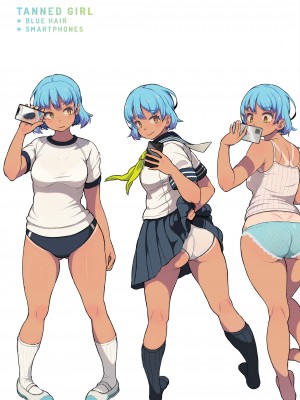 [メイの天使 (根雪れい)] 青髪日焼けの子。1-3｜Tanned Girl + Blue Hair Anthology [English] [無修正]_47
