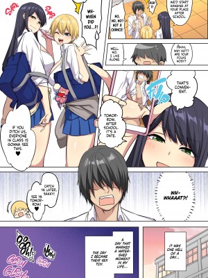 [どうしょく (玉ぼん)] 俺のデカ●ンが爆乳ビッチギャルたちに搾精されまくるっっ!! [English] [無修正]_25