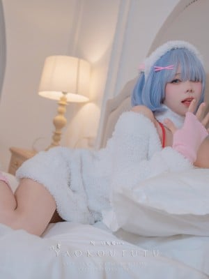 咬一口兔娘ovo - Rem bleat 蕾姆咩咩_005