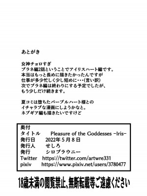 [シロブラウニー (せしろ)] Pleasure of the Goddesses -Iris- (超次元ゲイム ネプテューヌ) [中国翻訳] [DL版]_18