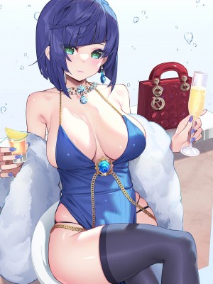 [水之色 (WaterRing)] 原神 - 璃月紀行 (原神) [無修正] [精英牛頭人漢化] [DL版]_38