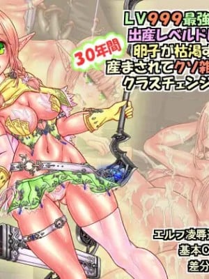 [サークルひとり] LV999最強エルフが出産レベルドレインで卵子が枯渇するまで30年間産まされてクソ雑魚孕み袋にクラスチェンジするまで [SVIN&不咕鸟联合汉化]