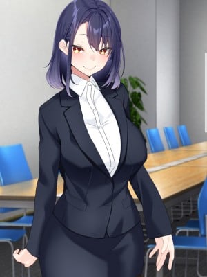 (同人CG集) [きれいなお姉さんは好きです会]おじさん上司と新人OL2人が出張でラブホテルに泊まることになった話__005