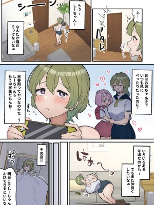 [柵野14] 寝たふりして交尾させてくれるお姉ちゃんとふたなり妹_04