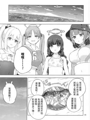 (C103) [manymanyrain (雨暈郁太)] 兎とわたしの漂流日記 (ブルーアーカイブ) [中国翻訳] [水印]_06