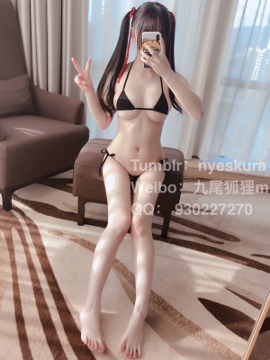 香草少女m(九尾狐狸m) - 网袜比基尼运动服_024